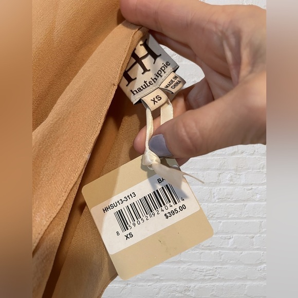 Haute Hippie NWT Silk Dress XS – Flutter Sleeves - Picture 9 of 9